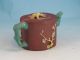 Fine Signed Antique Chinese Yixing Pottery Enameled Teapot 19th C Nr Pots photo 4