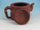 Signed Antique Chinese Yixing Pottery Ying Yang Teapot Reeded Sides 19thc Nr Pots photo 7