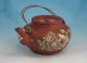 Fine Signed Large Antique Chinese Yixing Pottery Enameled Teapot 19/20th C Nr Pots photo 2