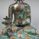 Fine Old Chinese Bronze Cloisonne Buddha Statue Buddha photo 5