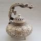 590g Old Chinese Tibetan Silver Dragon Handle Censer Nr Other photo 10
