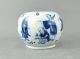A Rare/fine Chinese 19c Blue&white Figural Water Pot - Guangxu Pots photo 5