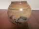 Vintage Chinese Stoneware Jar Small Under Glaze Blue Decoration Vases photo 2