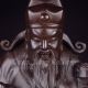 Chinese Hard Wood Statue - Fortune Taoism Deity Nr Men, Women & Children photo 2