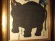 Ex Rare Antique Meiji 1863 Woodblock Signed Yoshitoyo Museum Frame Elephant Coa Prints photo 2