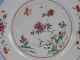 Fine Antique 18thc Chinese Export Famille Rose Plate Landscape Cranes & Flowers Plates photo 1