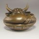 Chinese Bronze Pot W Oxen Nr Pots photo 4