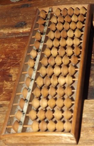 Japanese Vintage Wood Abacus Soroban Old Vintage Japan photo