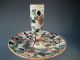 China Chinese Famille Verte Pottery Candleholder W/ Floral Decoration Ca.  19th C Other photo 5