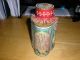Antique Full Unopened Tack Kee Lung Chin Longjian Tea Tin Caddy Canton China Tea Caddies photo 3