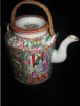 Wonderful Chinese Rose Medallion Tea Pot Teapots photo 1