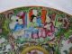 Antique 19th C Chinese Rose Medallion Plate Interior Family Scenes 2 Bowls photo 4