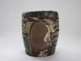 Japanese Vintage Bizen Ware Vase; Glaze Korogashi/ 434 photo