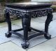 Antique Asian Chinese 19c Hongmu Rosewood Marble Top Taboret Table Tables photo 1