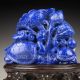 Chinese Lapis Lazuli Statue - Turtle & Lotus Nr Turtles photo 4
