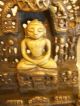Rare Old And Excellent Gold Gilt Bronze Of The Seated Buddha Amazing Detail Statues photo 3