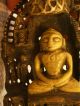 Rare Old And Excellent Gold Gilt Bronze Of The Seated Buddha Amazing Detail Statues photo 5