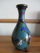 Antique 19th Century Chinese Cloisonne Floral Decorated Vase Cloisonne photo 2