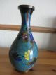 Antique 19th Century Chinese Cloisonne Floral Decorated Vase Cloisonne photo 3