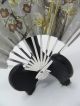 Exquisite Hand Engraved Signed Japanese Sterling Silver Ohgi Fan Japan Takehiko Miniatures photo 7
