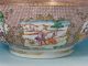 Large Antique Chinese Porcelain Punch Bowl Qianlong 1780 Mandarin Figures Bowls photo 3