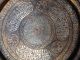 Big Islamic Silver Tray Brass Copr Cairoware Mamluk Beasts Kufic Persian Ottoman Middle East photo 1