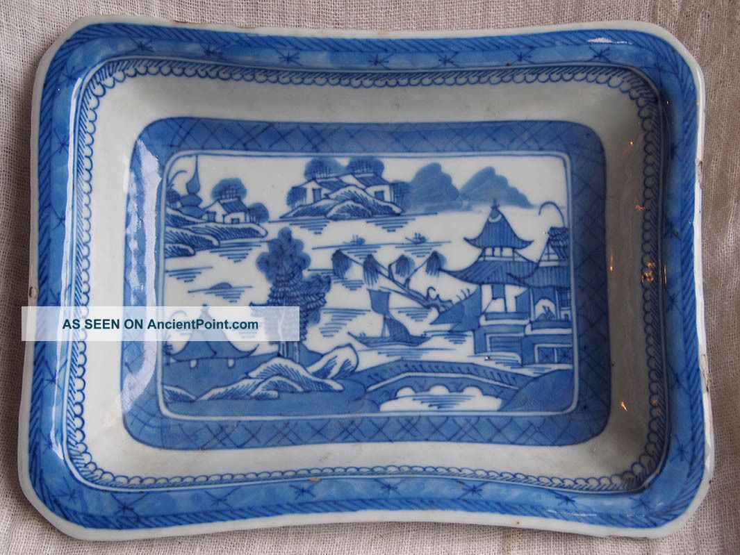 Chinese Export Porcelain Canton Bowl Or Dish C1850 Ref Cl Porcelain photo