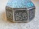 Antique Solid Sterling Silver Indian Snuff/pill Box India photo 4