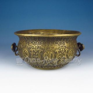 Chinese Bronze Treasure Bowl / Cornucopia W Ming Dynasty Xuan De Mark Nr photo