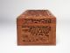 19c Chinese Cantonese Export Sandalwood Figural Box Carved In Deep Relief Boxes photo 6