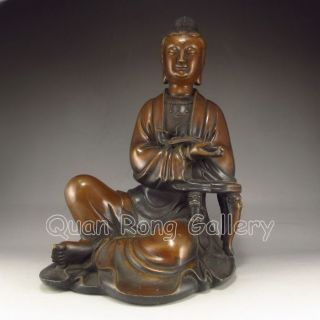 Chinese Bronze Statue - Kwan - Yin W Mark Nr photo