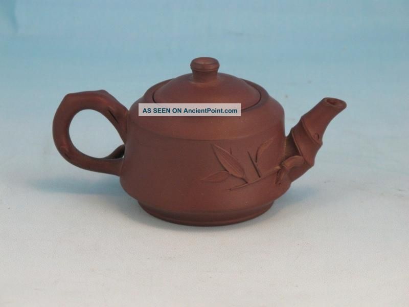 Old Signed Chinese Yixing Pottery Teapot 20th C Nr Pots photo