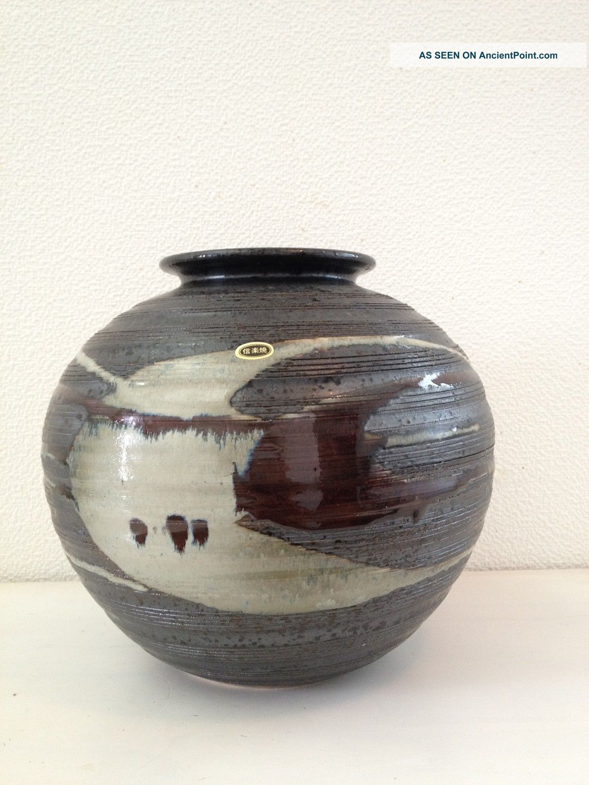 151 ~shigaraki Ware Flower Vase~ Japanese Antique Item Vases photo