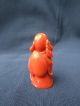 Fine Chinese Carved Coral Corail Laughing Buddha Other photo 5