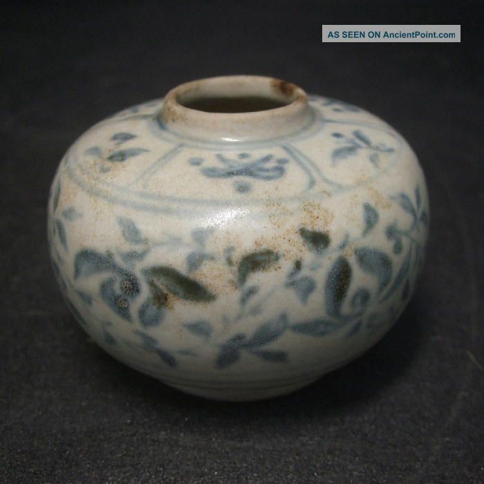 F173: Real Old Southeast Asian Blue - And - White Porcelain Small Vase An - Nan Other photo