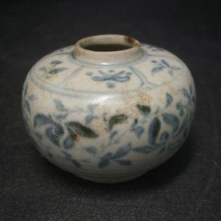 F173: Real Old Southeast Asian Blue - And - White Porcelain Small Vase An - Nan photo