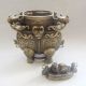 1773g Chinese Bronze Vase & Lid W Fortune Beast Nr Other photo 6