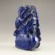 Chinese Lapis Lazuli Statue - Ao Dragon Turtle & Crane Dragons photo 3