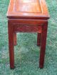 Pair Antique Chinese Carved Rosewood Side Tables,  Bat & Longevity Motif Panels Other photo 5
