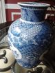 Amazing Chinese Antique Blue And White Vase Signed Vases photo 1