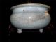 18 - 19 Th C Chinese Porcelain Celadon Crackle Glazed Tri Pod Bowl / Censer Bowls photo 5