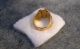 Antique Vintage Chinese 22 K Solid Yellow Gold Gook Luck Ring Rare N/r Rings photo 2