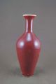 Chinese Monochrome Red Glazed Porcelain Vase Vases photo 3