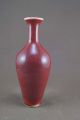 Chinese Monochrome Red Glazed Porcelain Vase Vases photo 4
