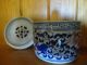 Old Chinese Blue/red Porcelain Pot With Lid Pots photo 4