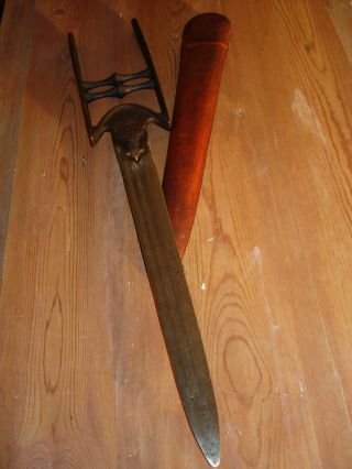 Pre 1750 Indo - Persian Katar Old Khanda Blade Dagger Knife Tulwar Sword Axe Spear photo