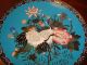 Antique Japanese Cloisonne Charger Plate 12 