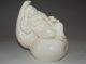 Unusual Chinese Dehua White Porcelain Fortuna Seated Buddha&gourd Dehua Mark Buddha photo 1