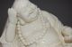 Unusual Chinese Dehua White Porcelain Fortuna Seated Buddha&gourd Dehua Mark Buddha photo 6
