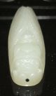 Ancient Chinese Old Hetian White Jade Hand - Carved,  Pendant (carved Jade Cicada) Necklaces & Pendants photo 3